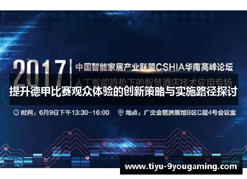提升德甲比赛观众体验的创新策略与实施路径探讨