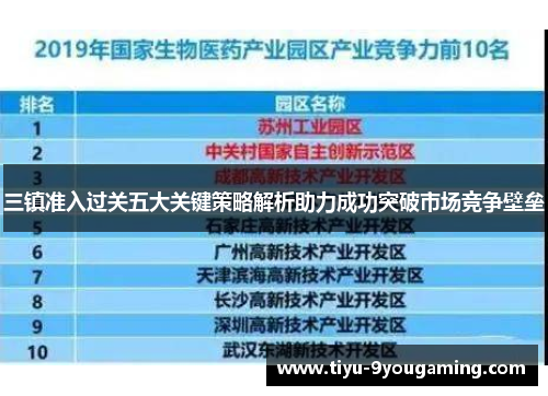 三镇准入过关五大关键策略解析助力成功突破市场竞争壁垒 三镇准入过关五大关键策略解析助力成功突破市场竞争壁垒