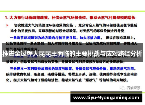 推进全过程人民民主面临的主要挑战与应对路径分析