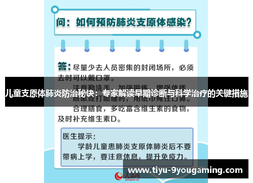 儿童支原体肺炎防治秘诀：专家解读早期诊断与科学治疗的关键措施