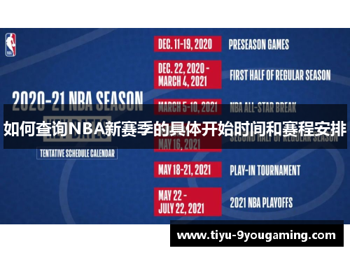 如何查询NBA新赛季的具体开始时间和赛程安排