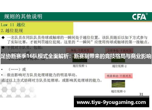 足协新赛季16队模式全面解析：新赛制带来的竞技格局与商业影响