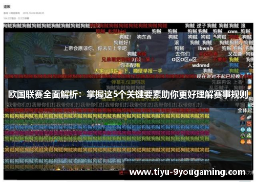 欧国联赛全面解析：掌握这5个关键要素助你更好理解赛事规则